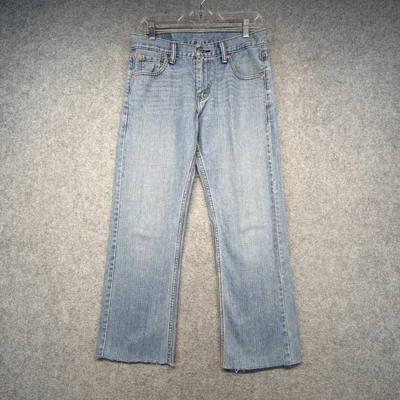 Levi's Other - Levis 527 Slim Bootcut Jeans Mens 30x26 Blue Denim Medium Wash Raw Hem